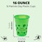 4E’s Novelty 50 Pcs St Patricks Day Party Cups Disposable Plastic 16 Oz Bulk Party Supplies for Kids Adults